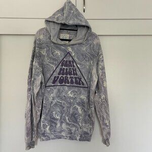Camp High Collective Vortex Hoodie in grape marble tie dye